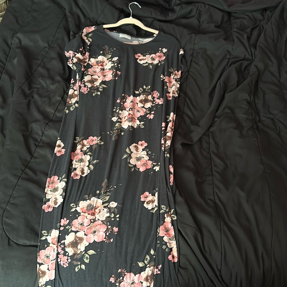 Tight fitting long dress